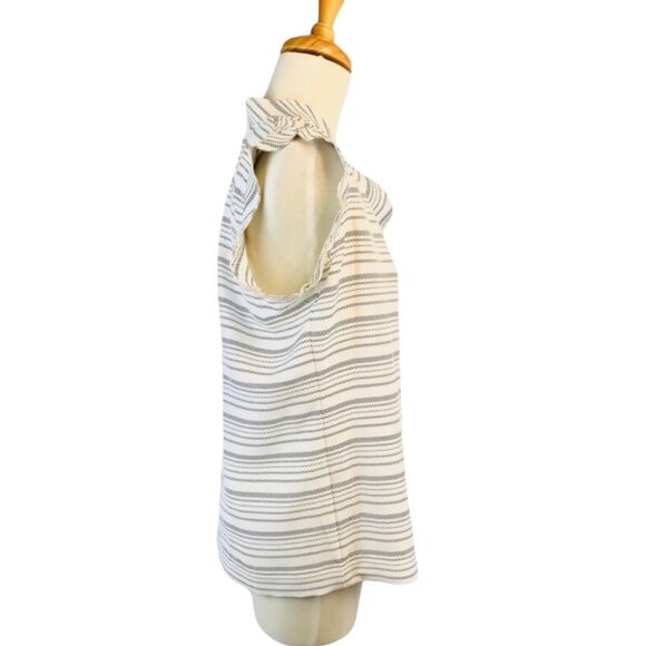 Cabi Womens Striped Sleeveless Top Size S White & Black - Picture 6 of 10